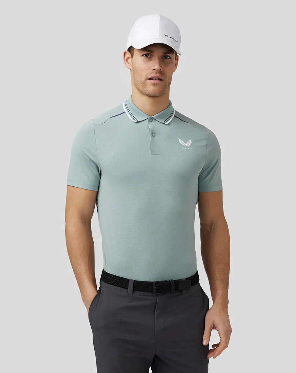 Heren Golf Tech Polo - Steen Blauw