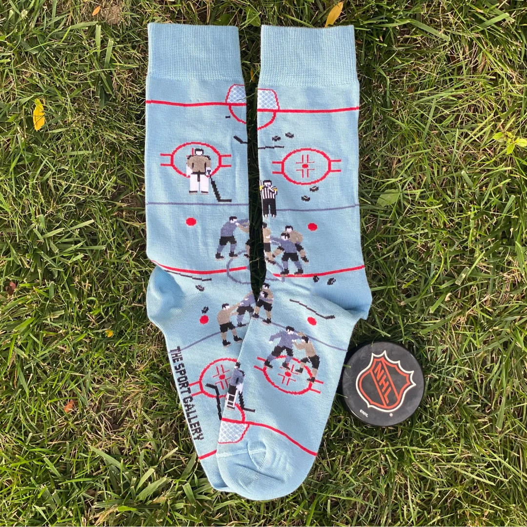 Hockey Brawl Scene Socks