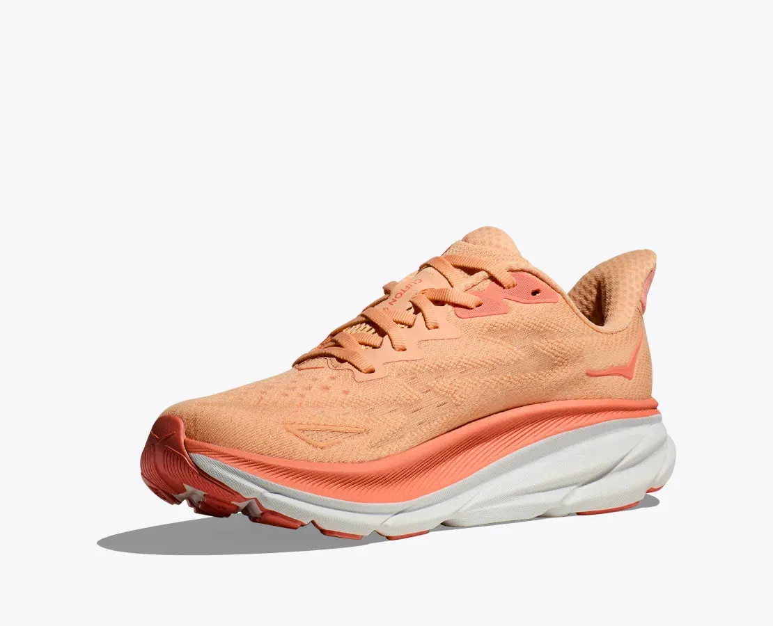 Hoka Women's Clifton 9 - Cantaloupe / White