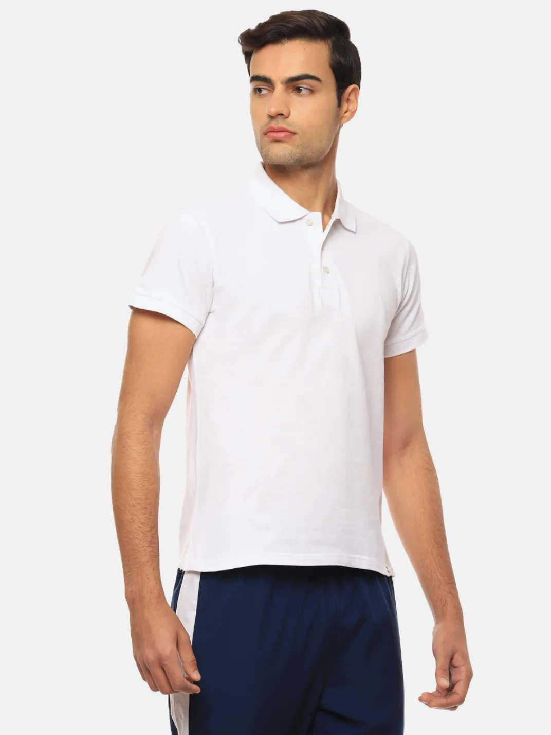 Hummel Men White B2B Polo Cotton