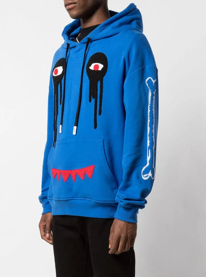 I HAVE NO LEGS SHOULDER HOODIE BLUE