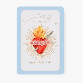 Immaculate Heart of Mary Prayer Card