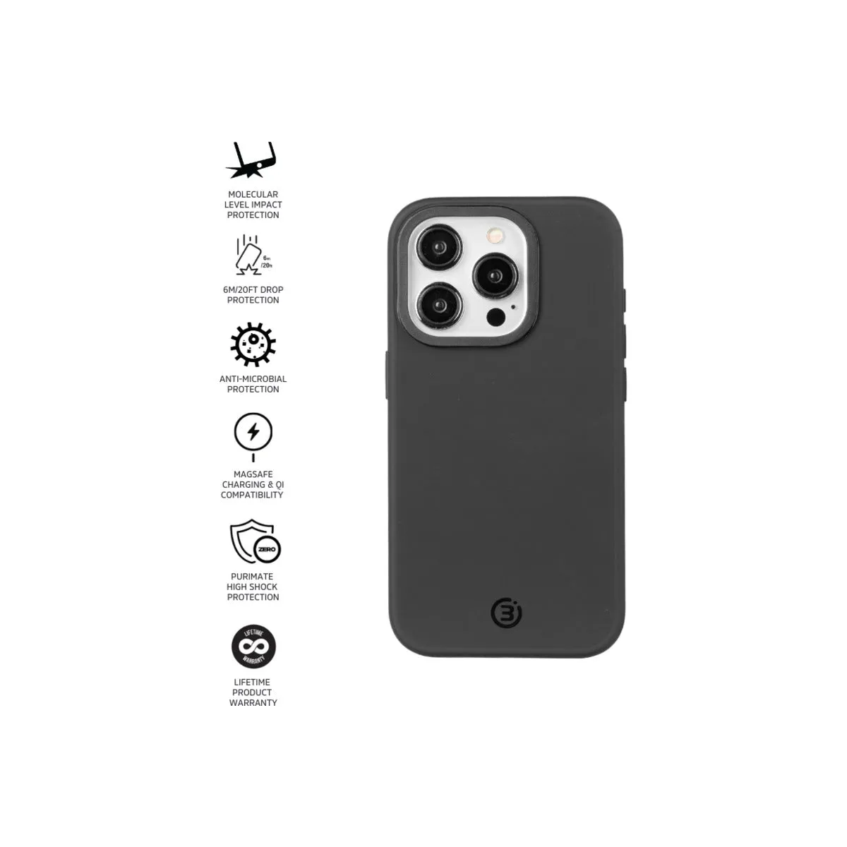 Impact Zero® Colour - Apple iPhone 15 Pro - Black