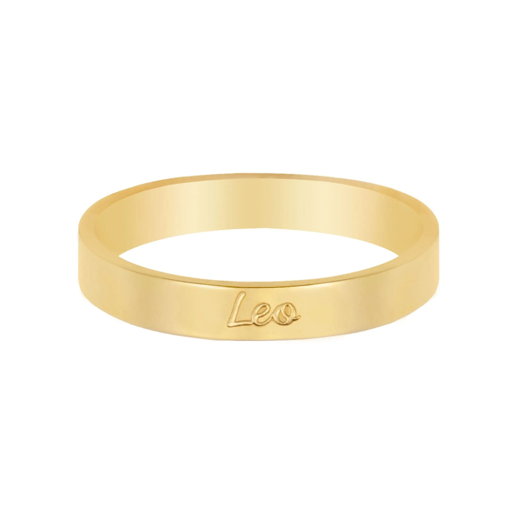 Italic Zodiac Ring Gold