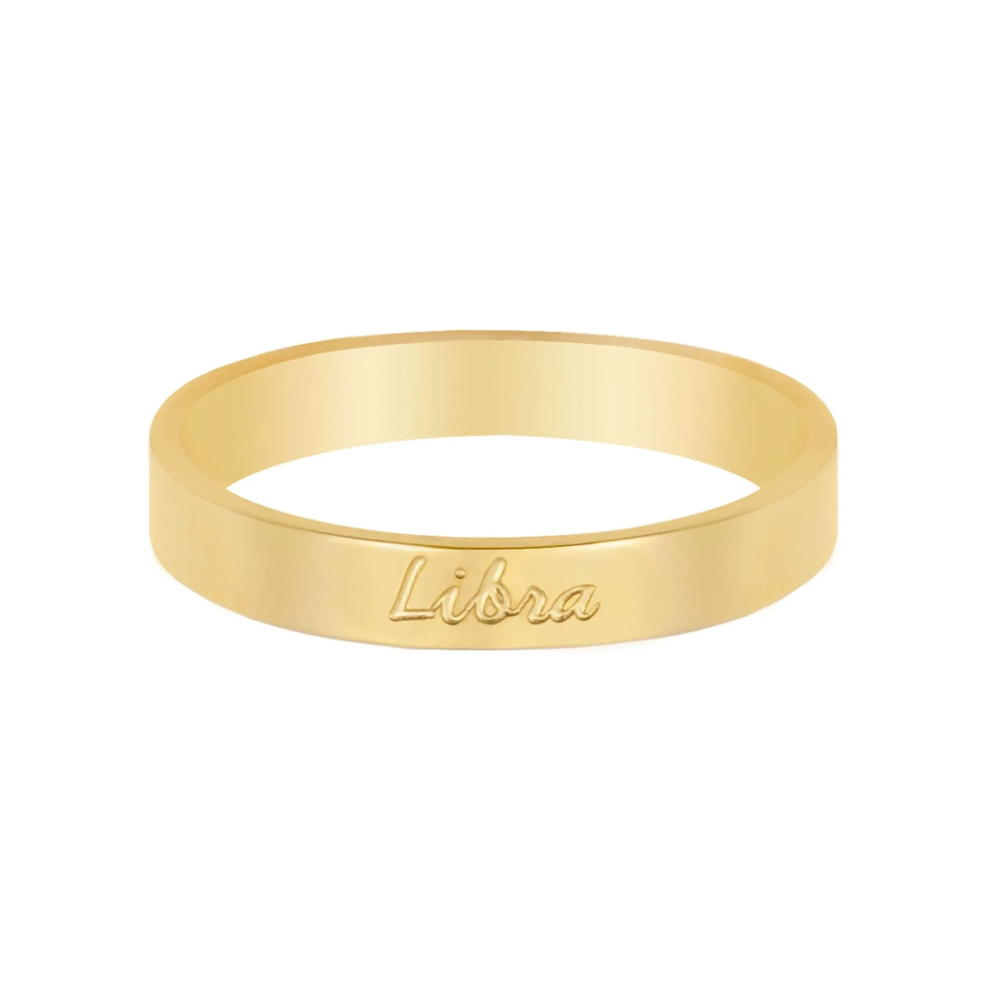 Italic Zodiac Ring Gold