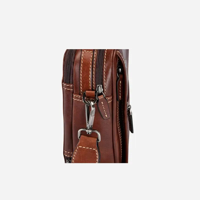 Jekyll and Hide Oxford Crossbody | Tobacco