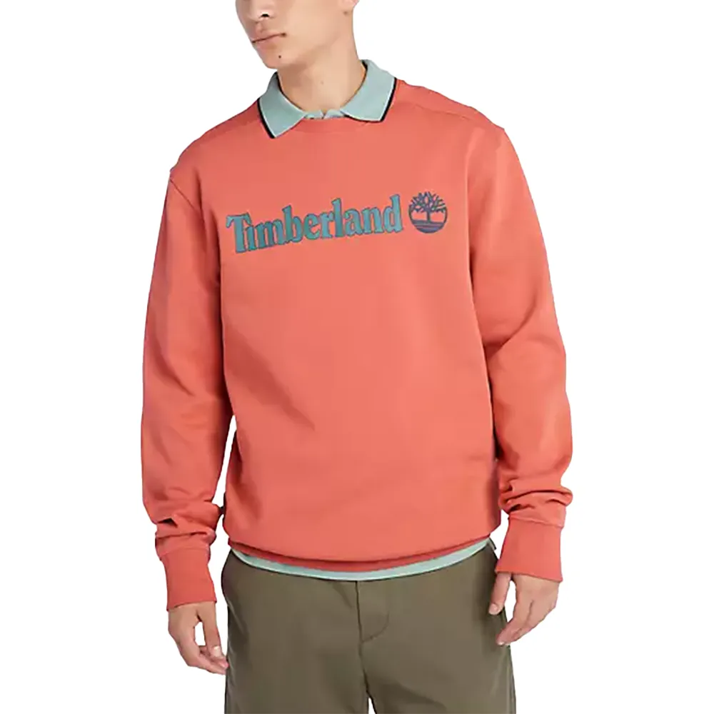 Kennebec River Linear Logo Crewneck Sweatshirt 'Burnt Sienna'