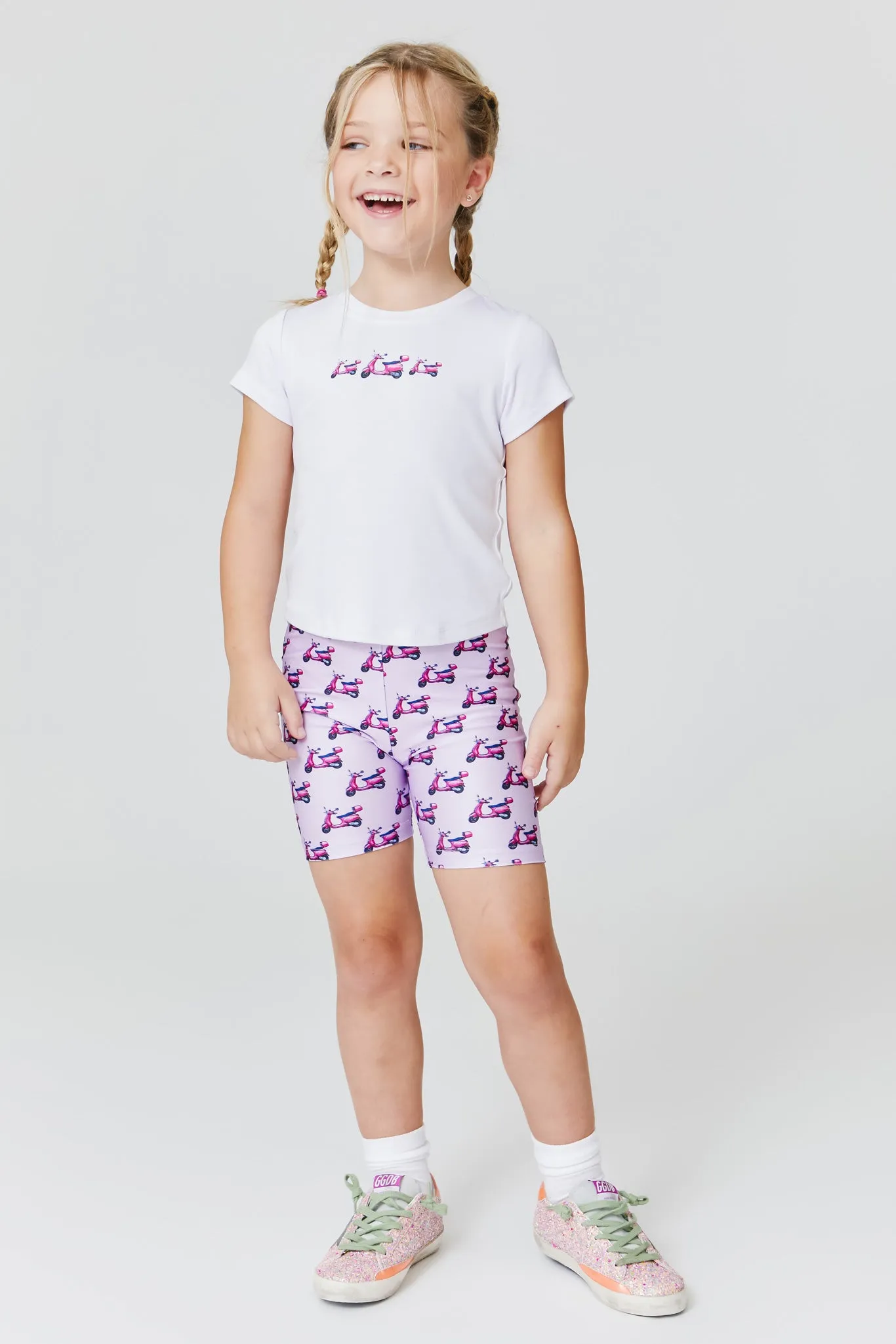 Kids Bike Shorts in Vespas