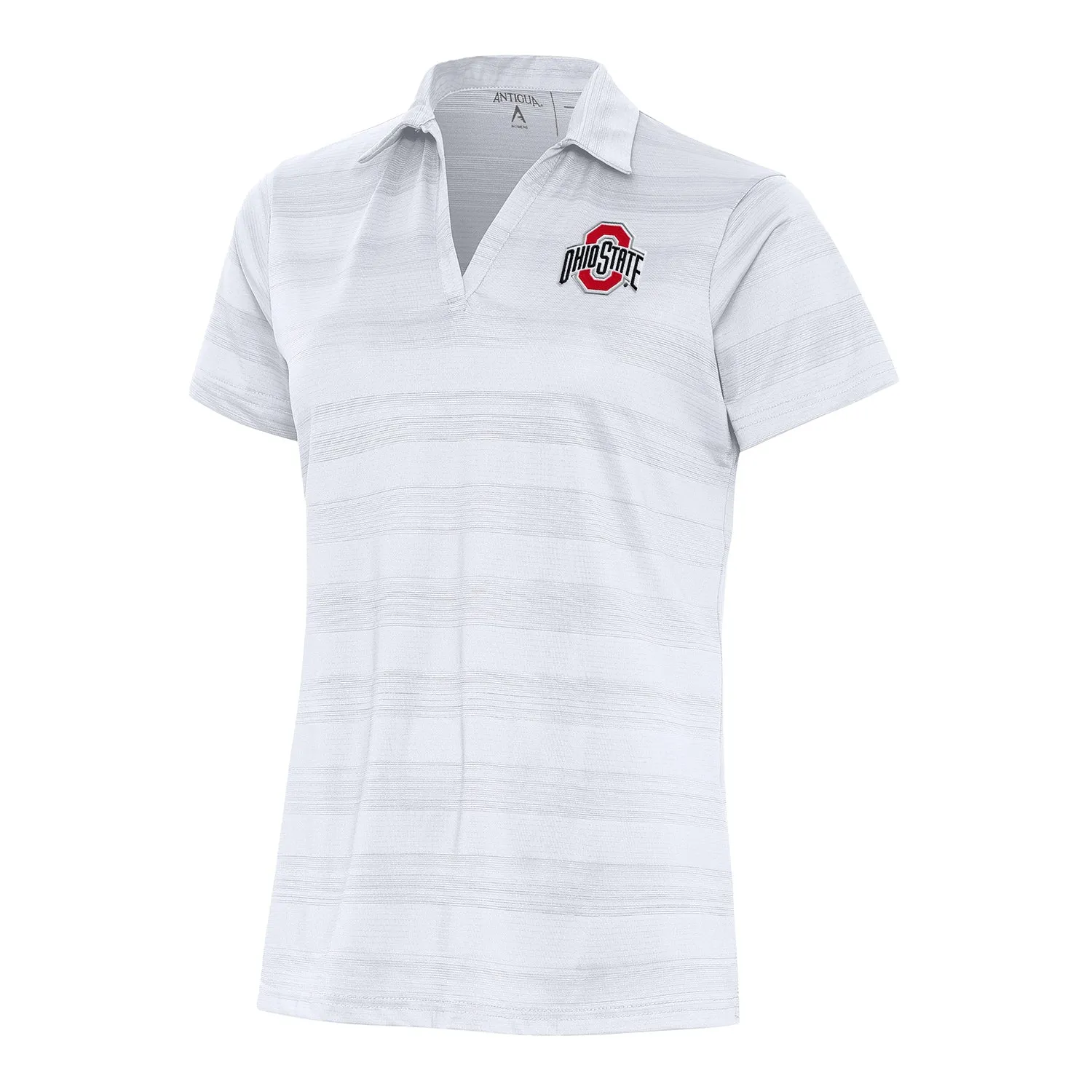 Ladies Ohio State Buckeyes Compass White Polo