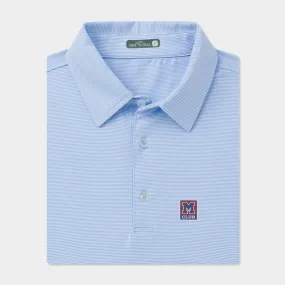 M Club Pinstripe Performance Polo