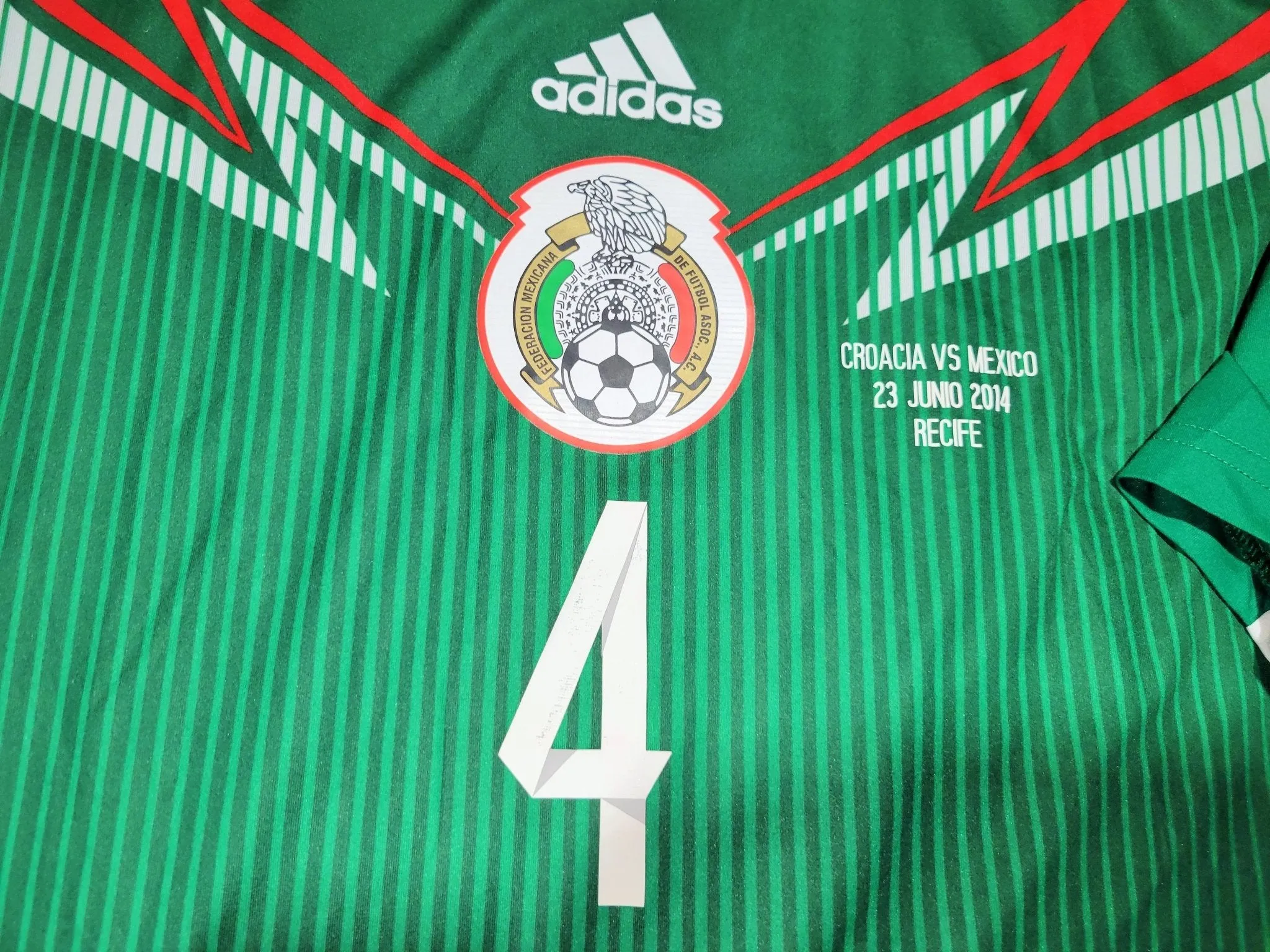 Marquez Mexico 2014 World Cup ADIZERO PLAYER ISSUE Soccer Jersey Shirt XL SKU# G86986