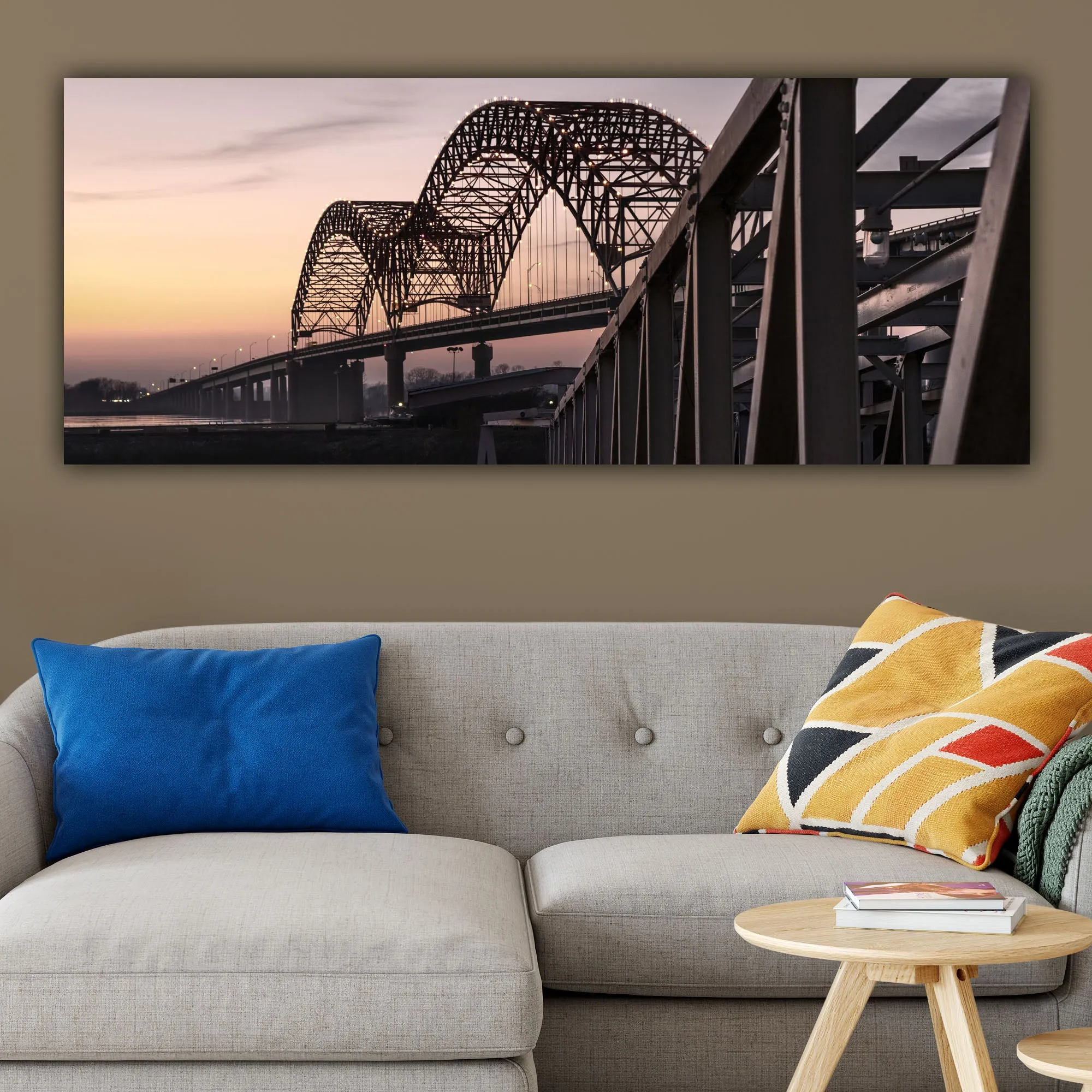 Memphis De Soto Bridge on Canvas