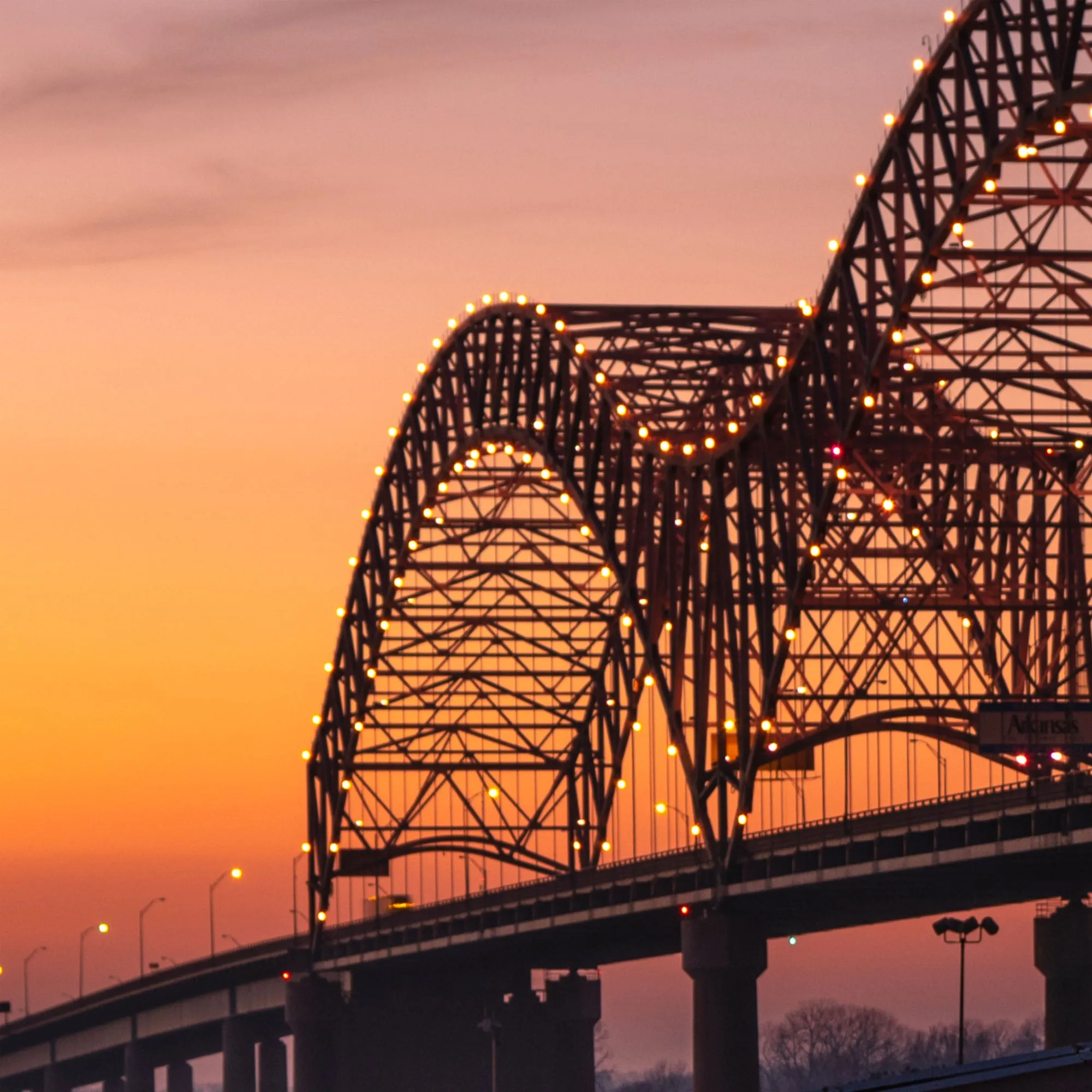 Memphis De Soto Bridge on Canvas