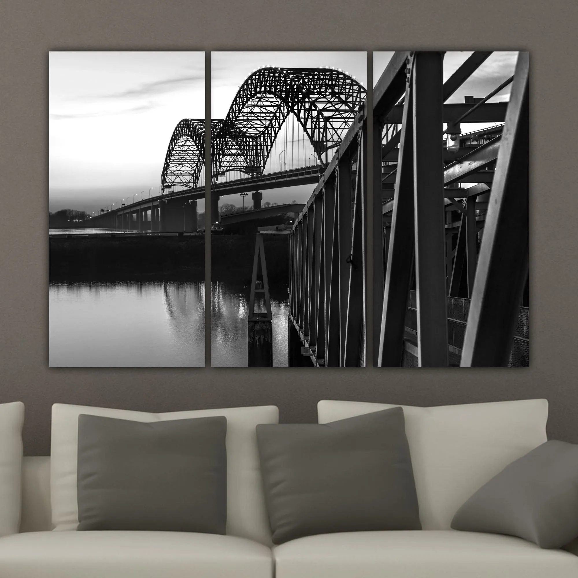 Memphis De Soto Bridge on Canvas