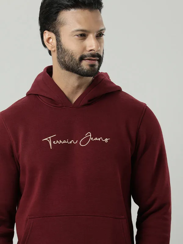 Men Full Sleeve Solid Hoodie Sweatshirt