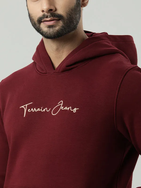 Men Full Sleeve Solid Hoodie Sweatshirt