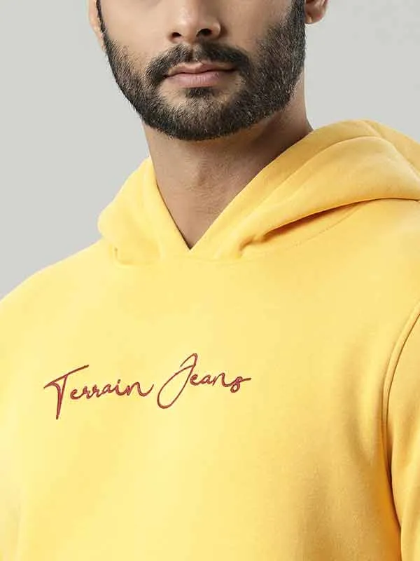 Men Full Sleeve Solid Hoodie Sweatshirt