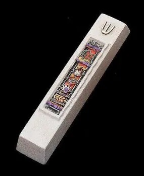 Mezuzah Made in Jerusalem Cast Stone By Shulamit Kanter Art Design #33