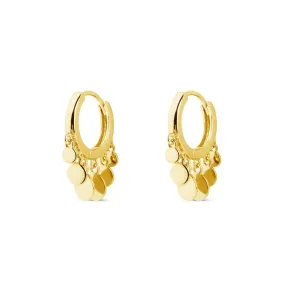 Mini Moons Gold Hoop Earrings