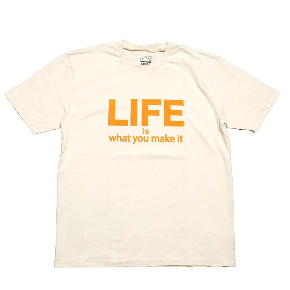 Mixta  - CREW NECK PRINT TEE - LIFE - MI23-LIF