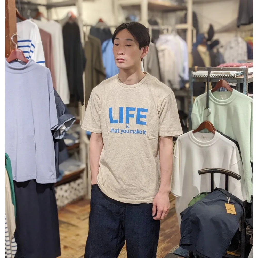 Mixta  - CREW NECK PRINT TEE - LIFE - MI23-LIF