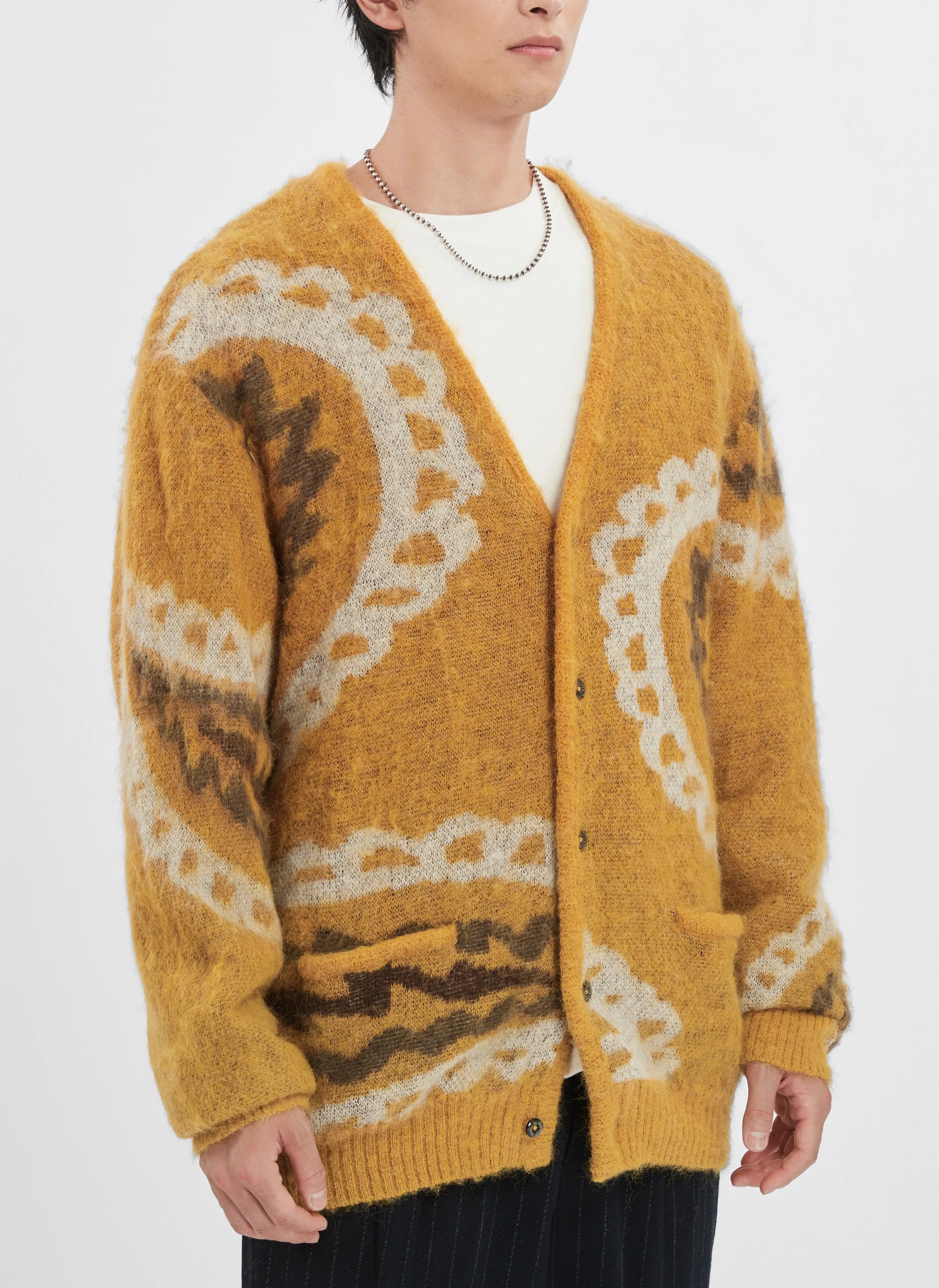 Mohair Paisley Cardigan