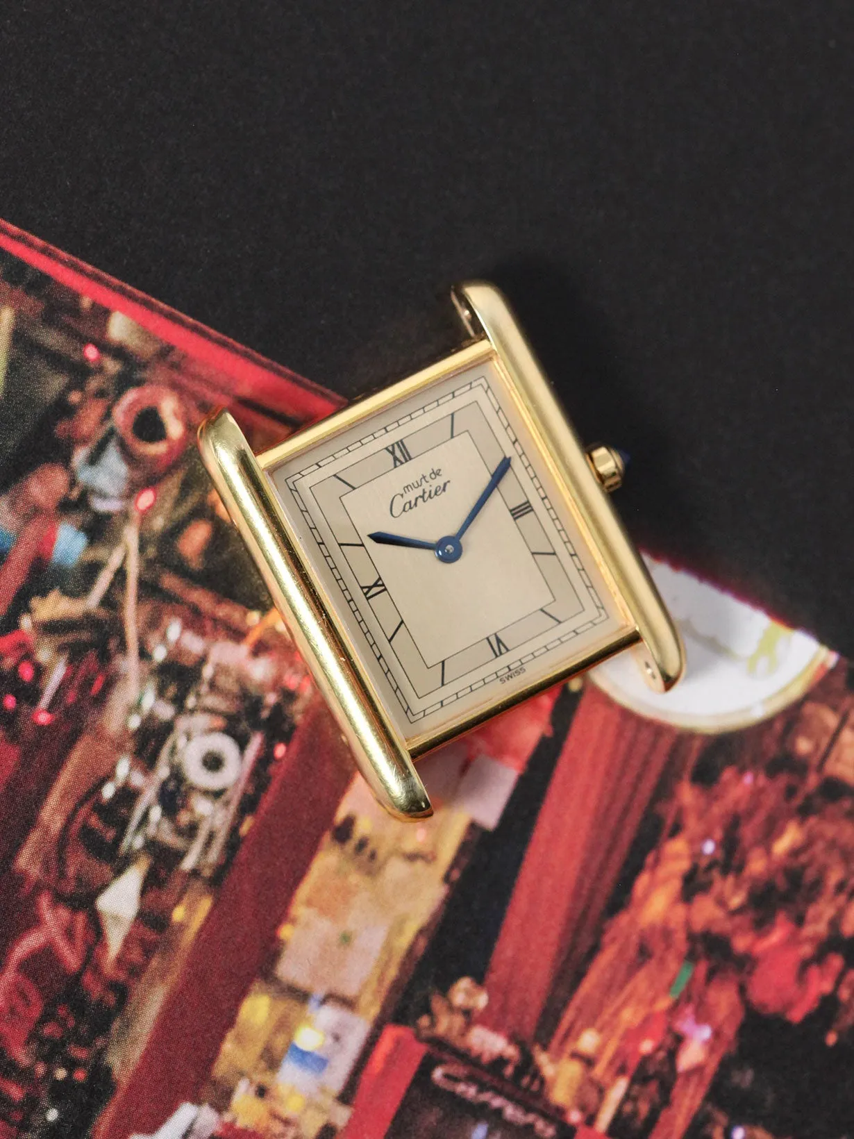 Must de Cartier Tank Champagne Roman