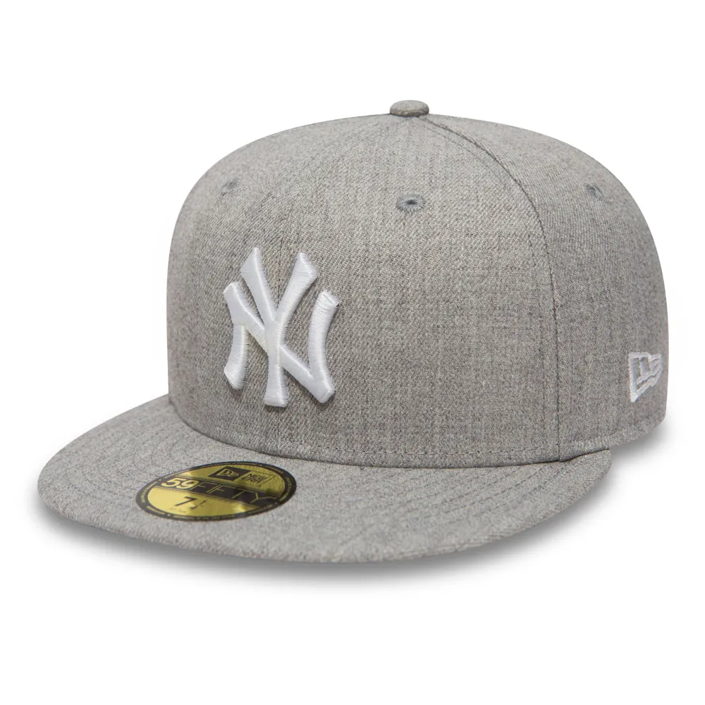 NEW ERA New York Yankees Essential Heather Grey 59FIFTY Fitted Cap