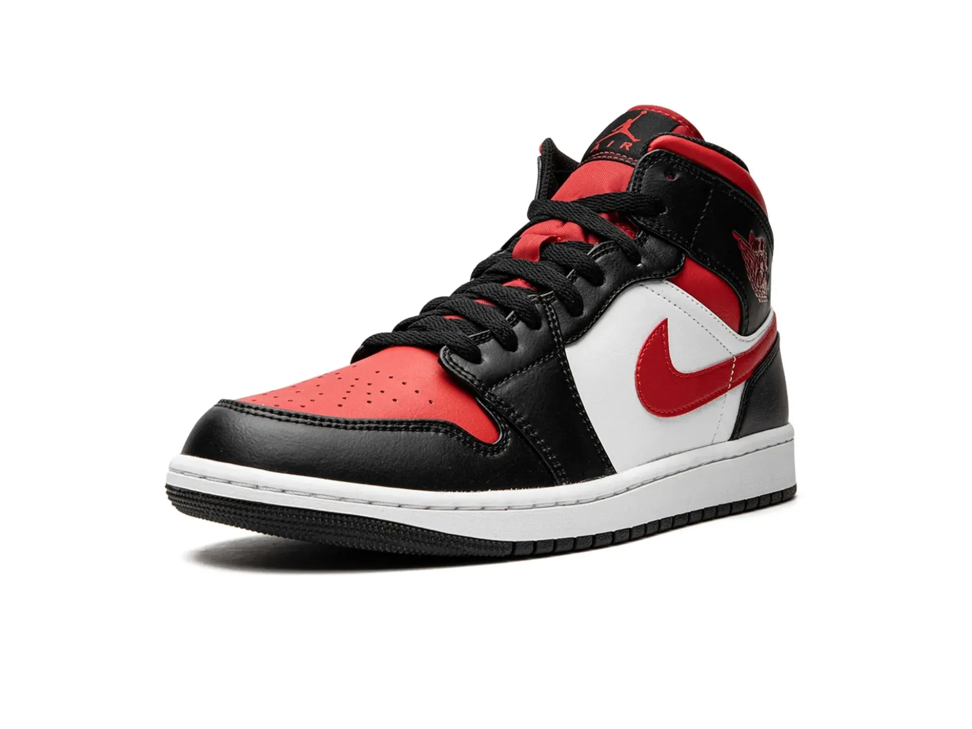 Nike Air Jordan 1 Mid "White Black Red"