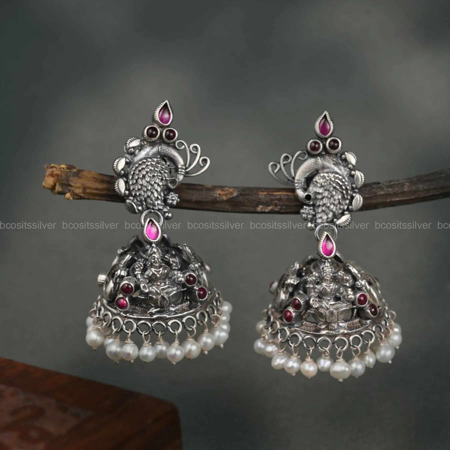 Oxidized Jhumka - 1085