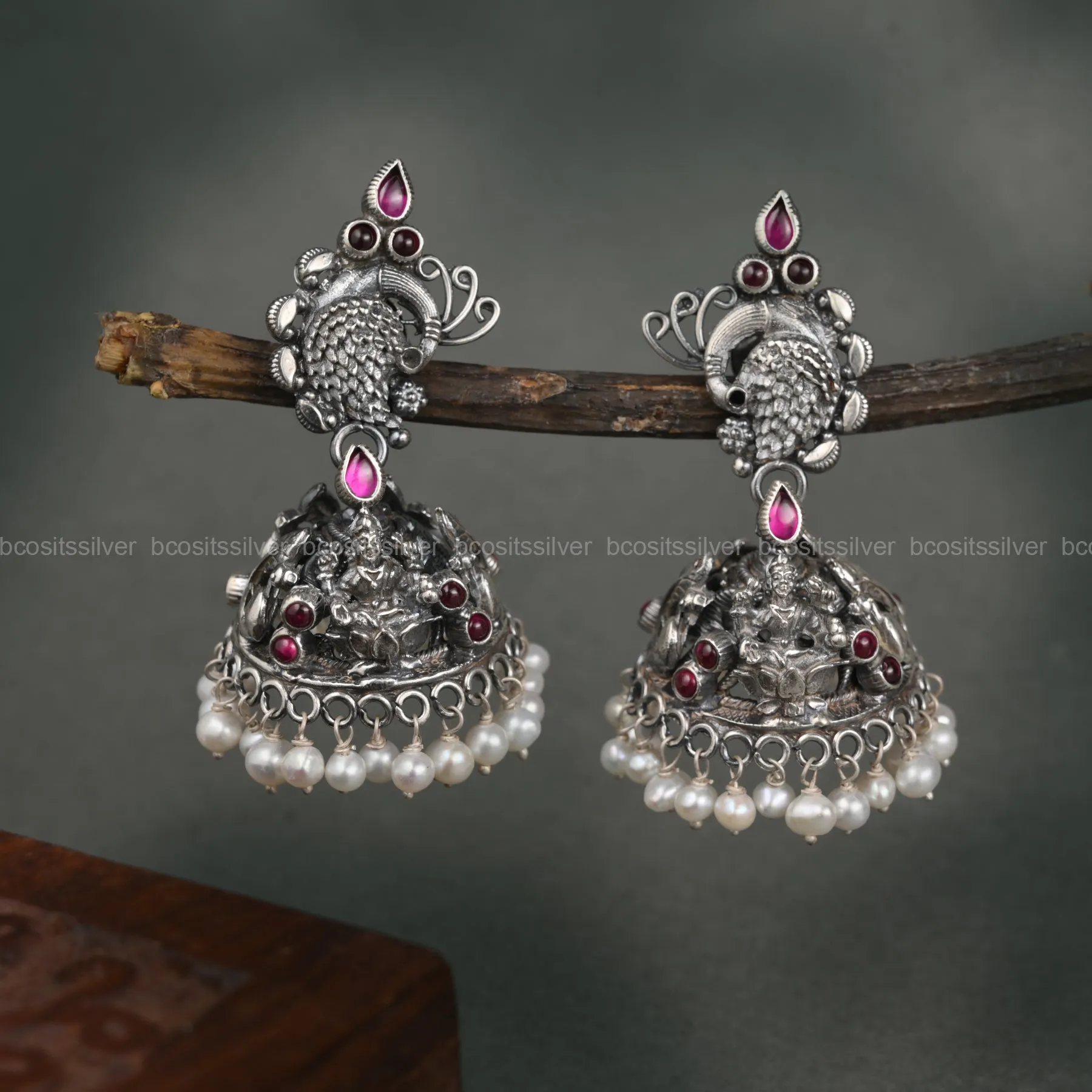 Oxidized Jhumka - 1085