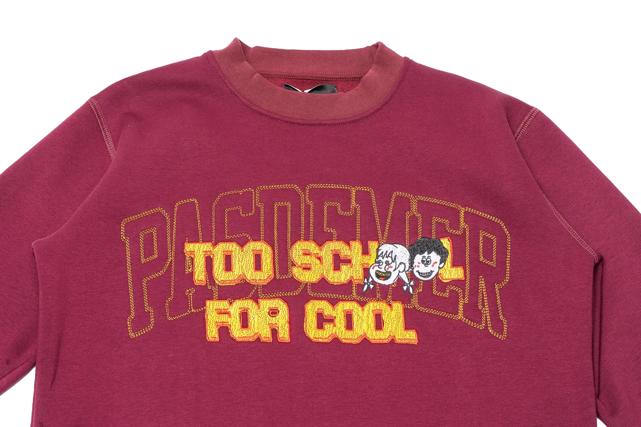 Pas de Mer Too School Sweatshirt "Burgundy"