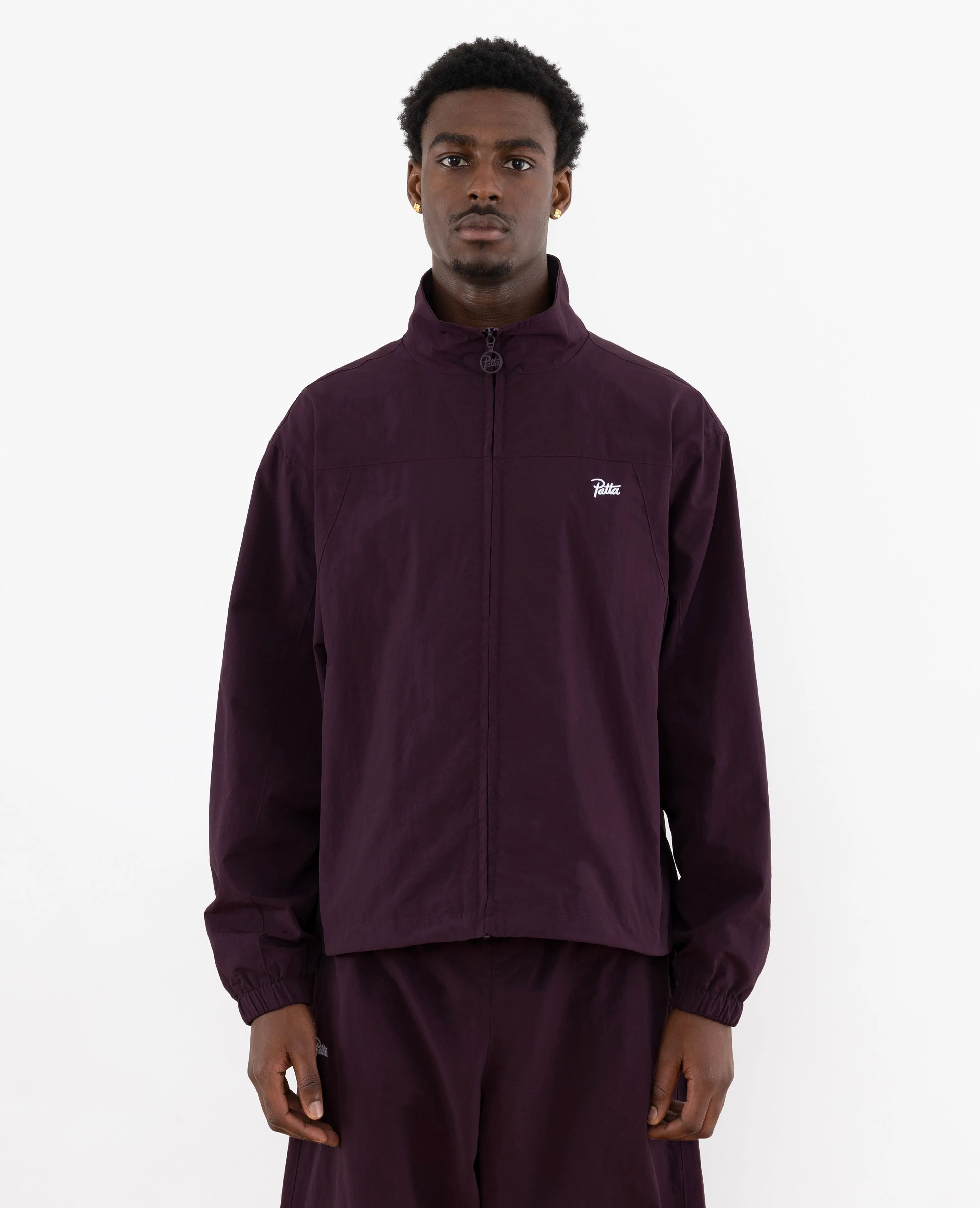 Patta Basic Nylon M2 Track Jacket (Plum Perfect)