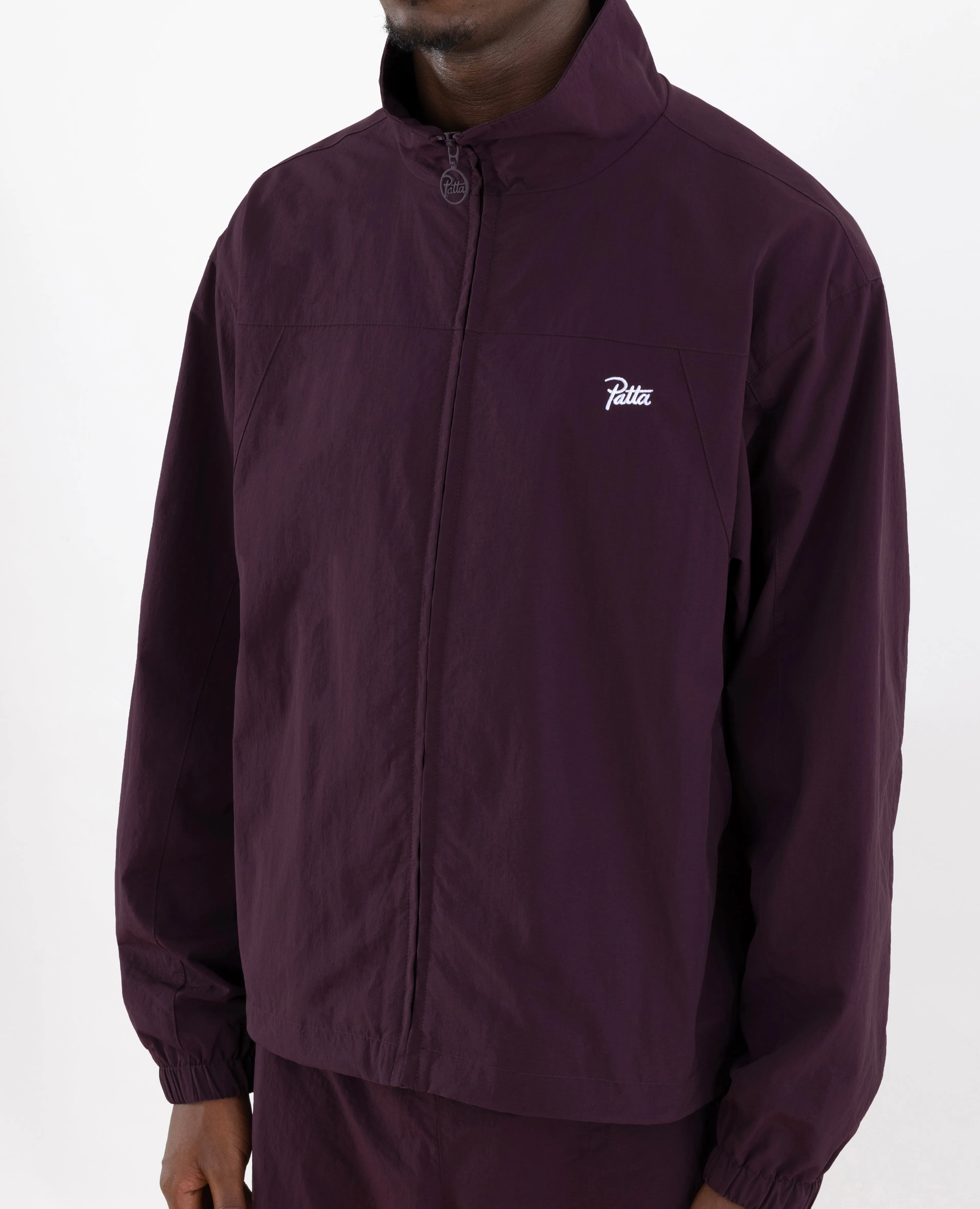 Patta Basic Nylon M2 Track Jacket (Plum Perfect)