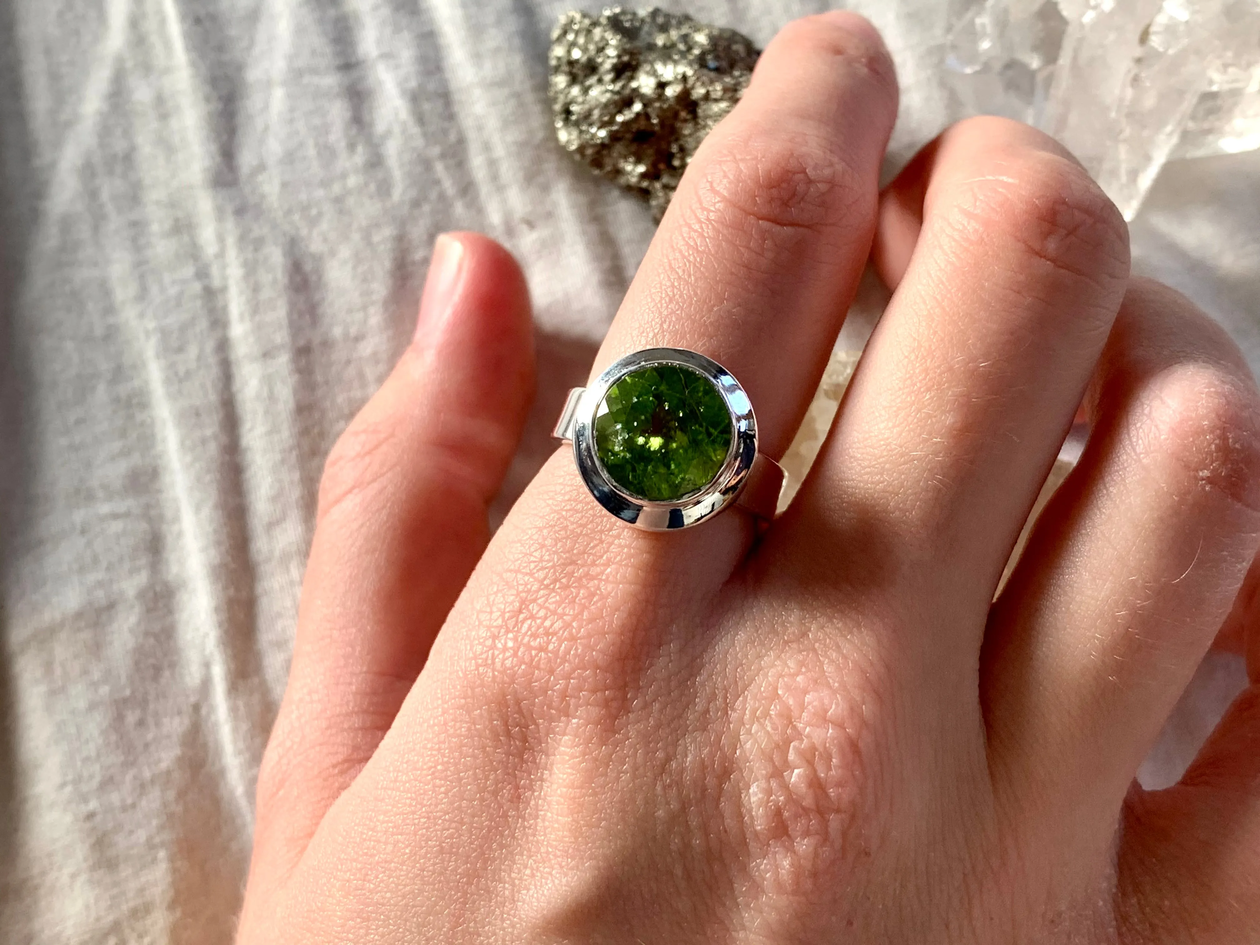 Peridot Ansley Ring - Teardrop / Round / Rounded Square