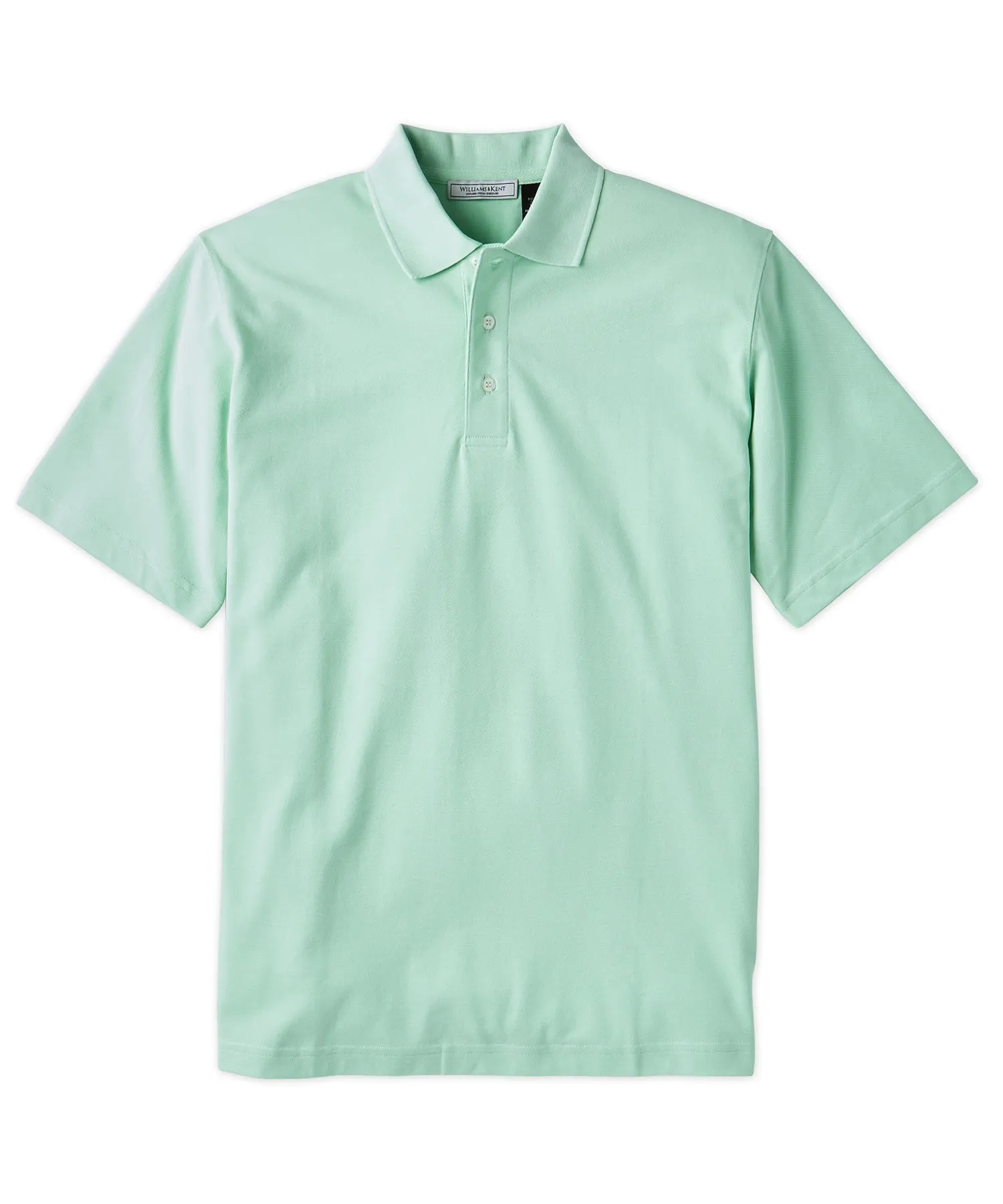 Pima Cotton Pique Knit Collar Polo Shirt