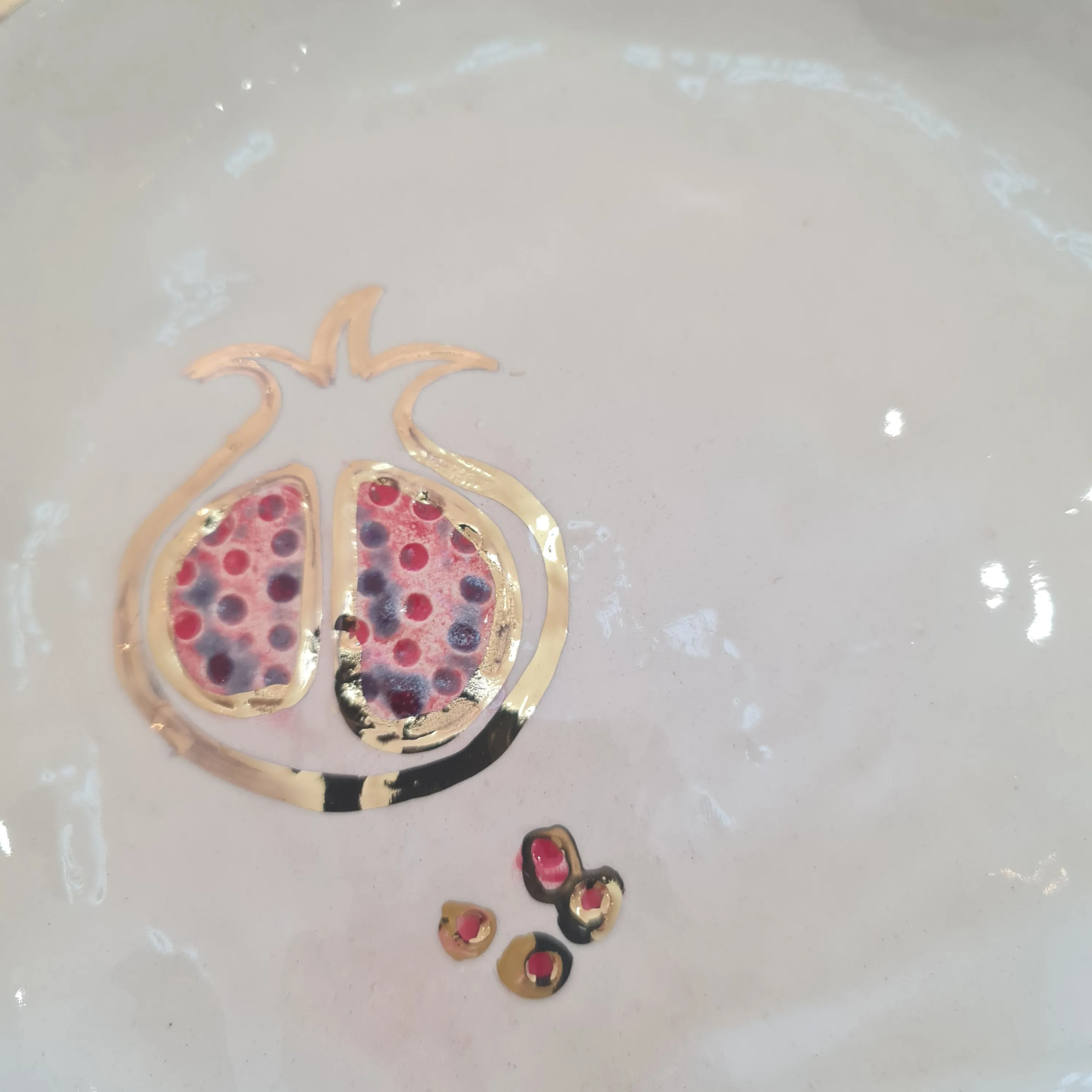 Pomegranate Ceramic Plate