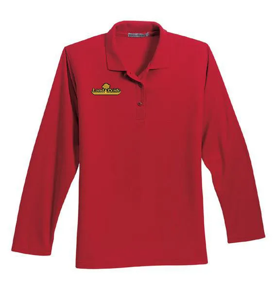 Port Authority® Ladies Silk Touch™ Long Sleeve Polo