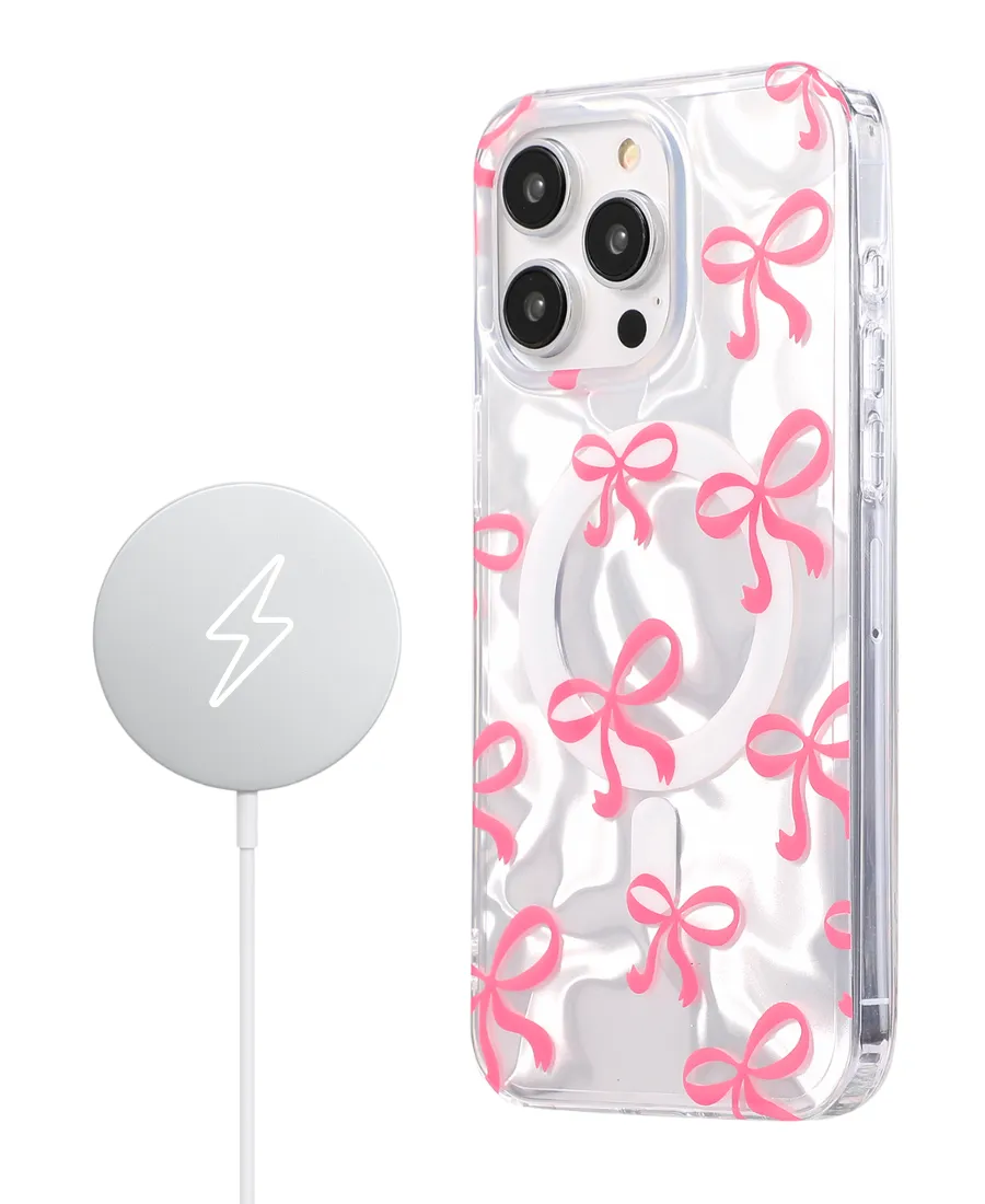 Pretty Pink Bows MagSafe Phone Case