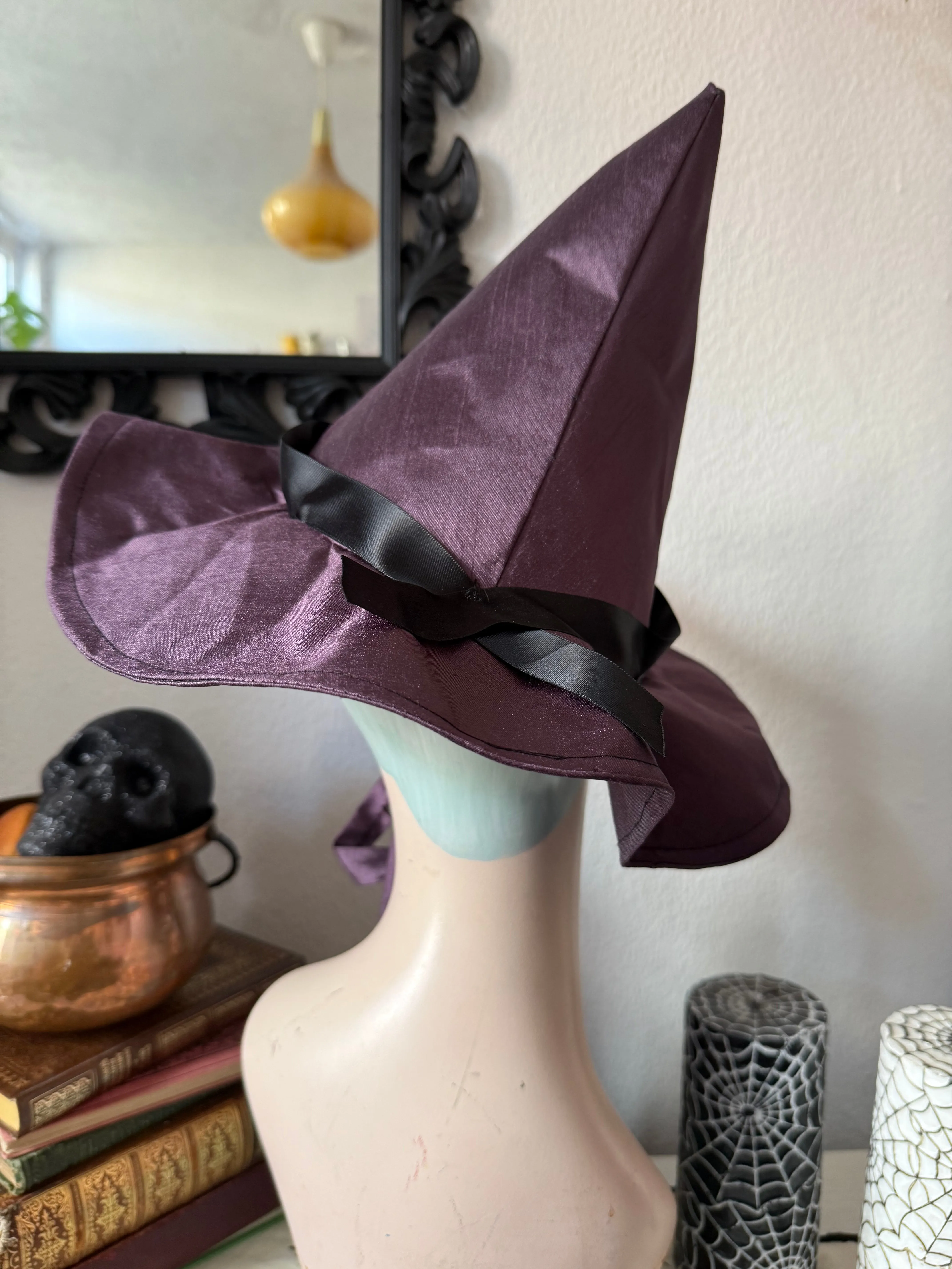 Purple Large Brim Witch Hat