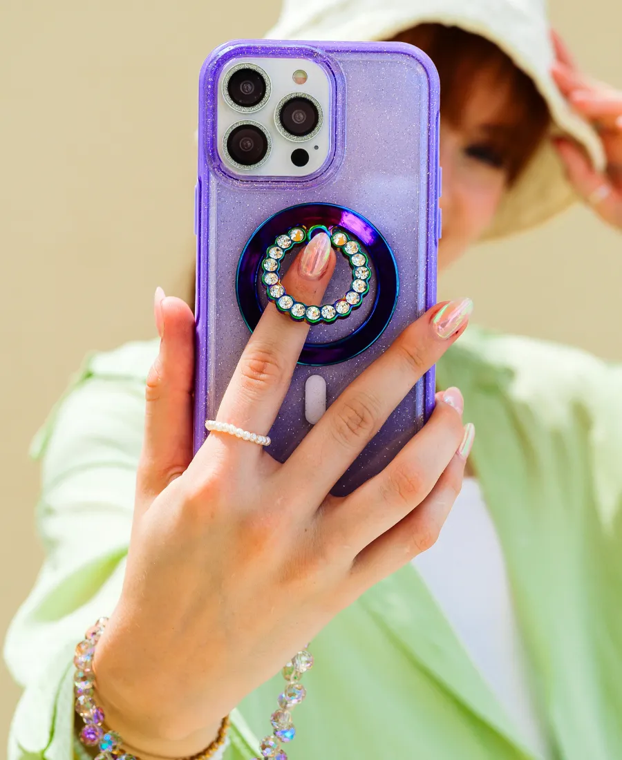 Purple Neon MagSafe Phone Case