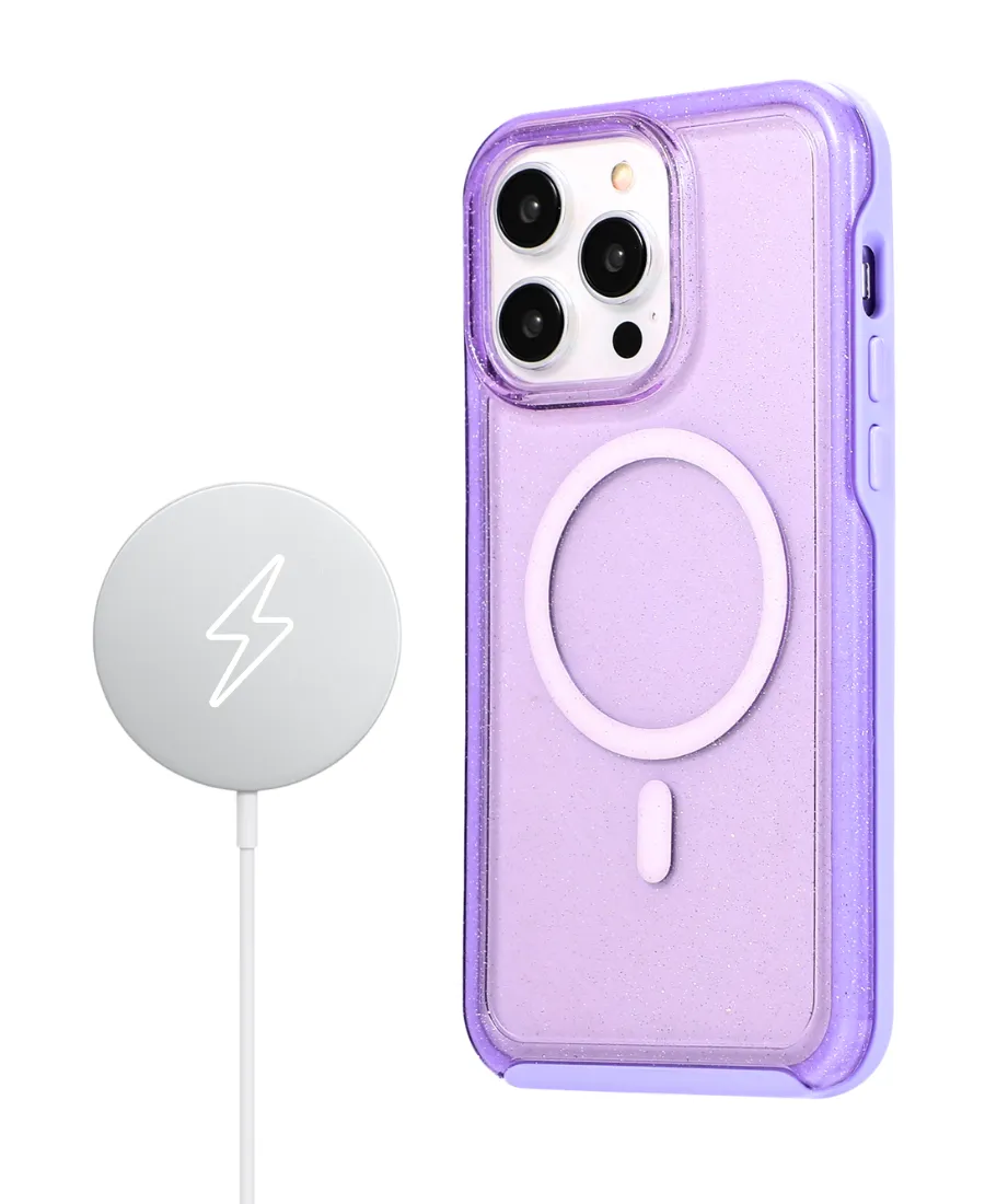 Purple Neon MagSafe Phone Case