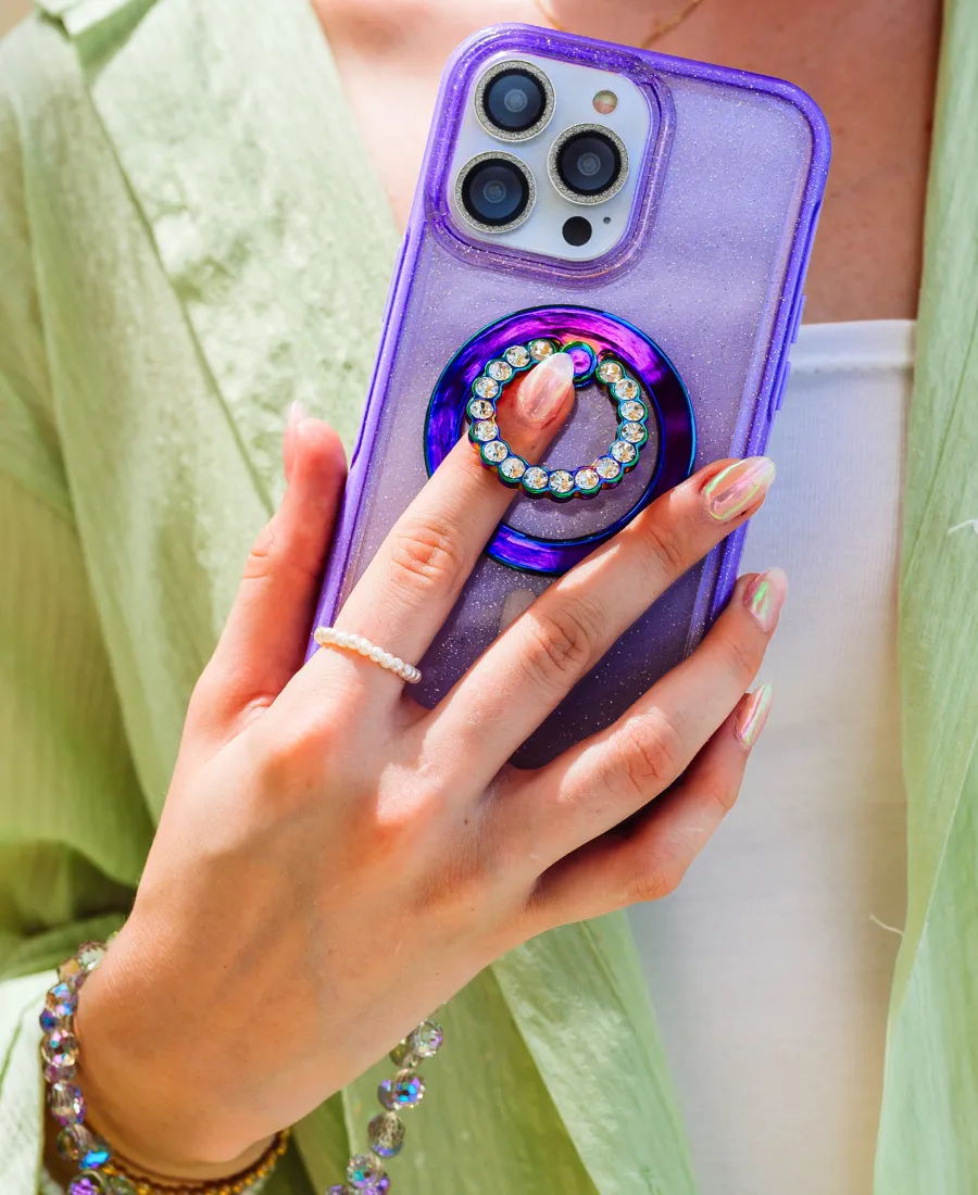 Purple Neon MagSafe Phone Case