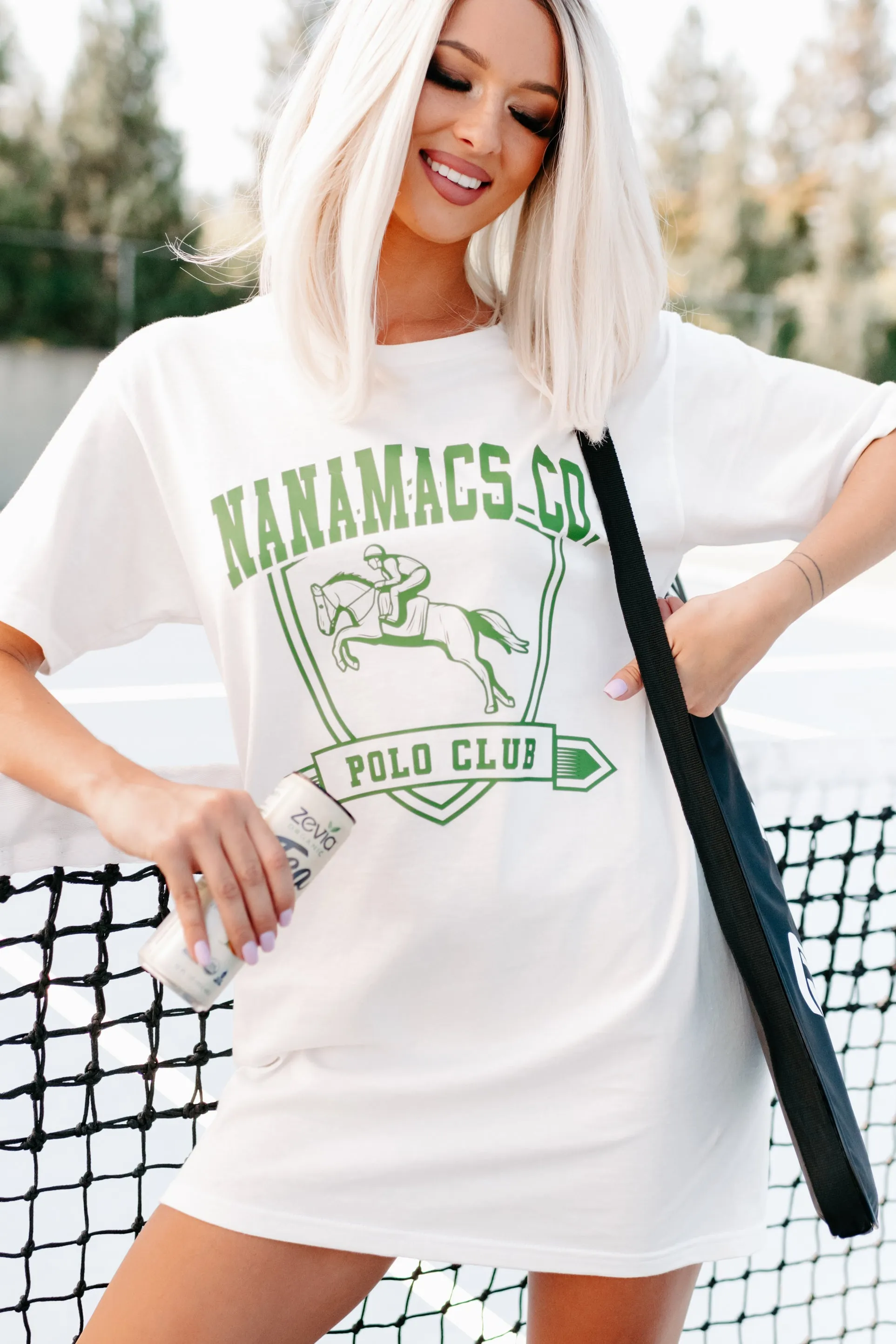 "NanaMacs Co. Polo Club" Graphic - Multiple Shirt Options (White) - Print On Demand