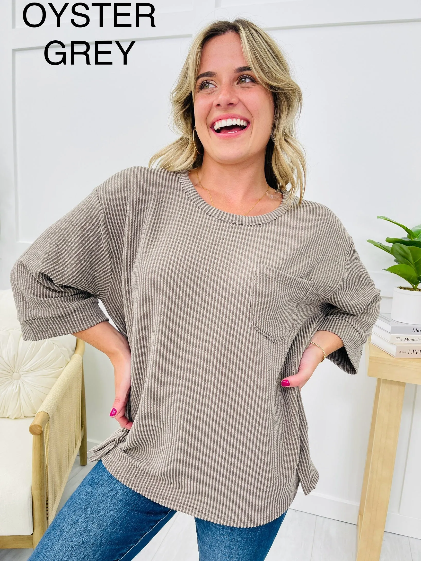 REG/CURVY Cozy Corded Top- Multiple Colors!