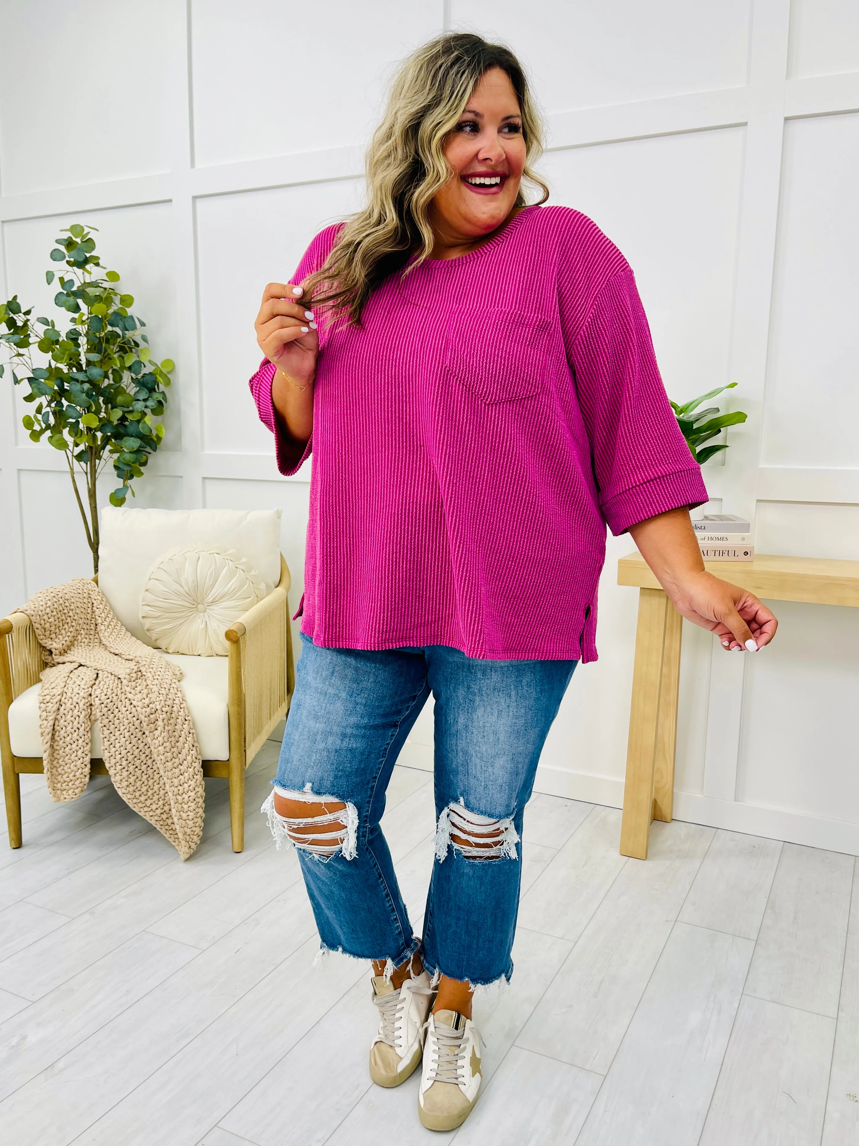 REG/CURVY Cozy Corded Top- Multiple Colors!