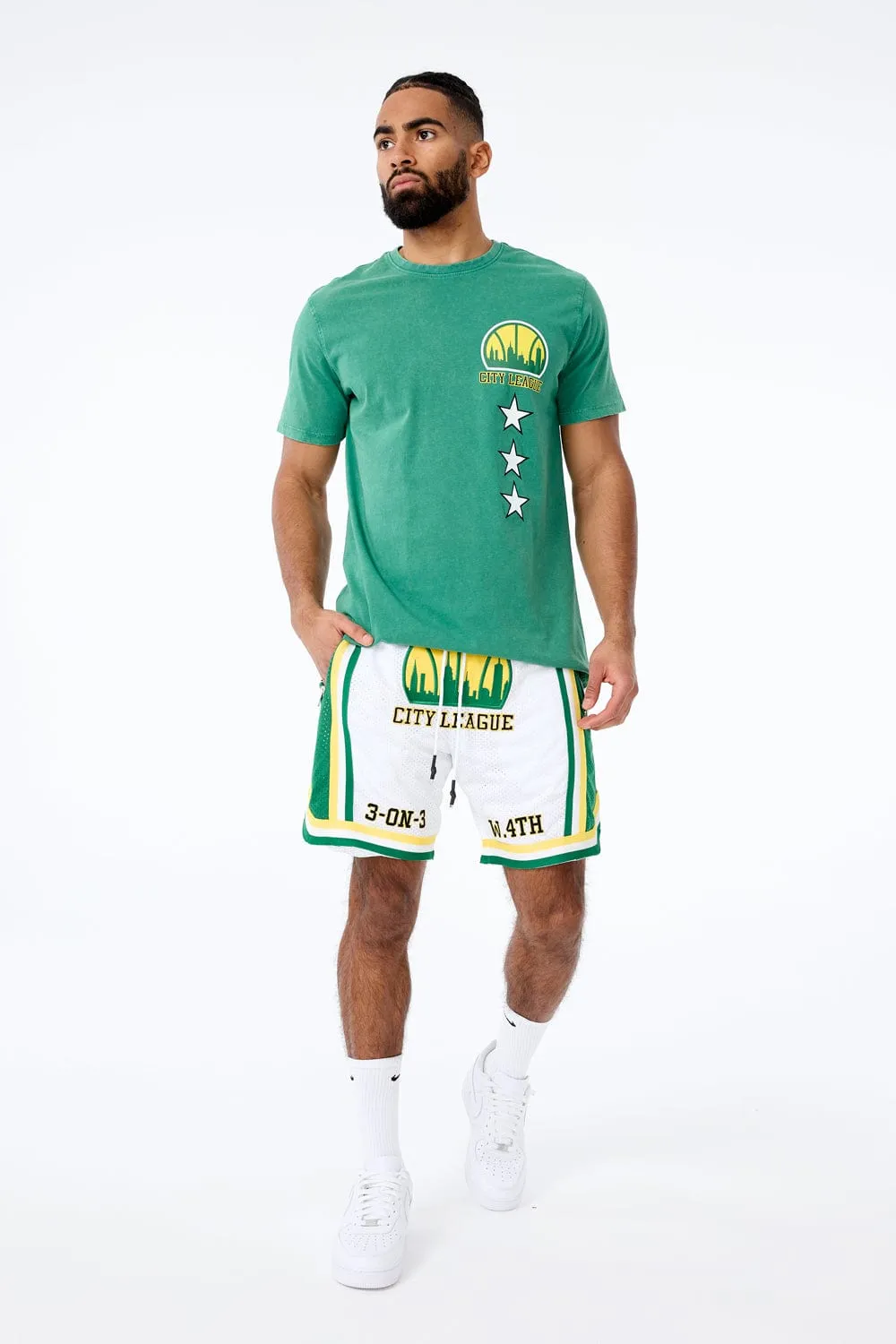 Retro - Emerald City Basketball Shorts (League Green)