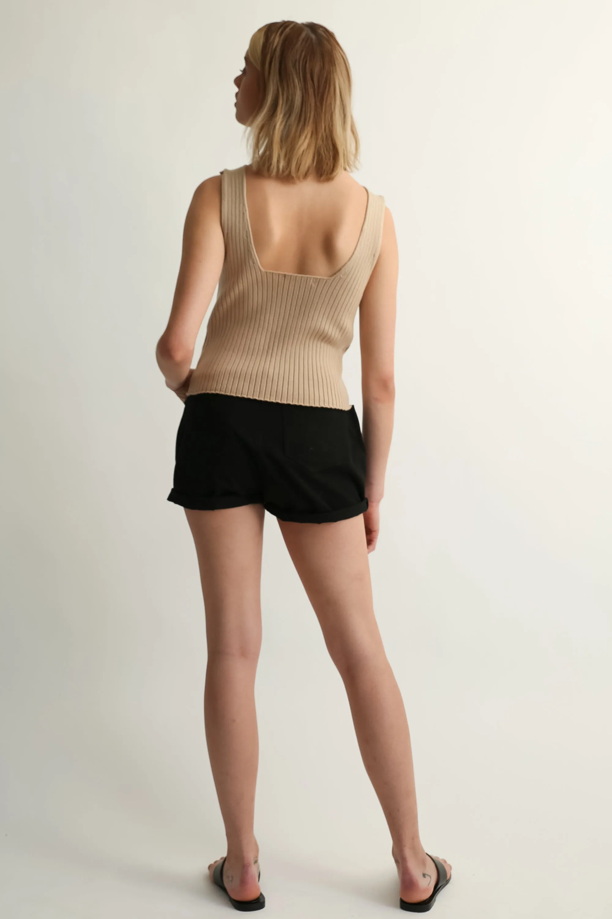 Ribbed Knit Vest