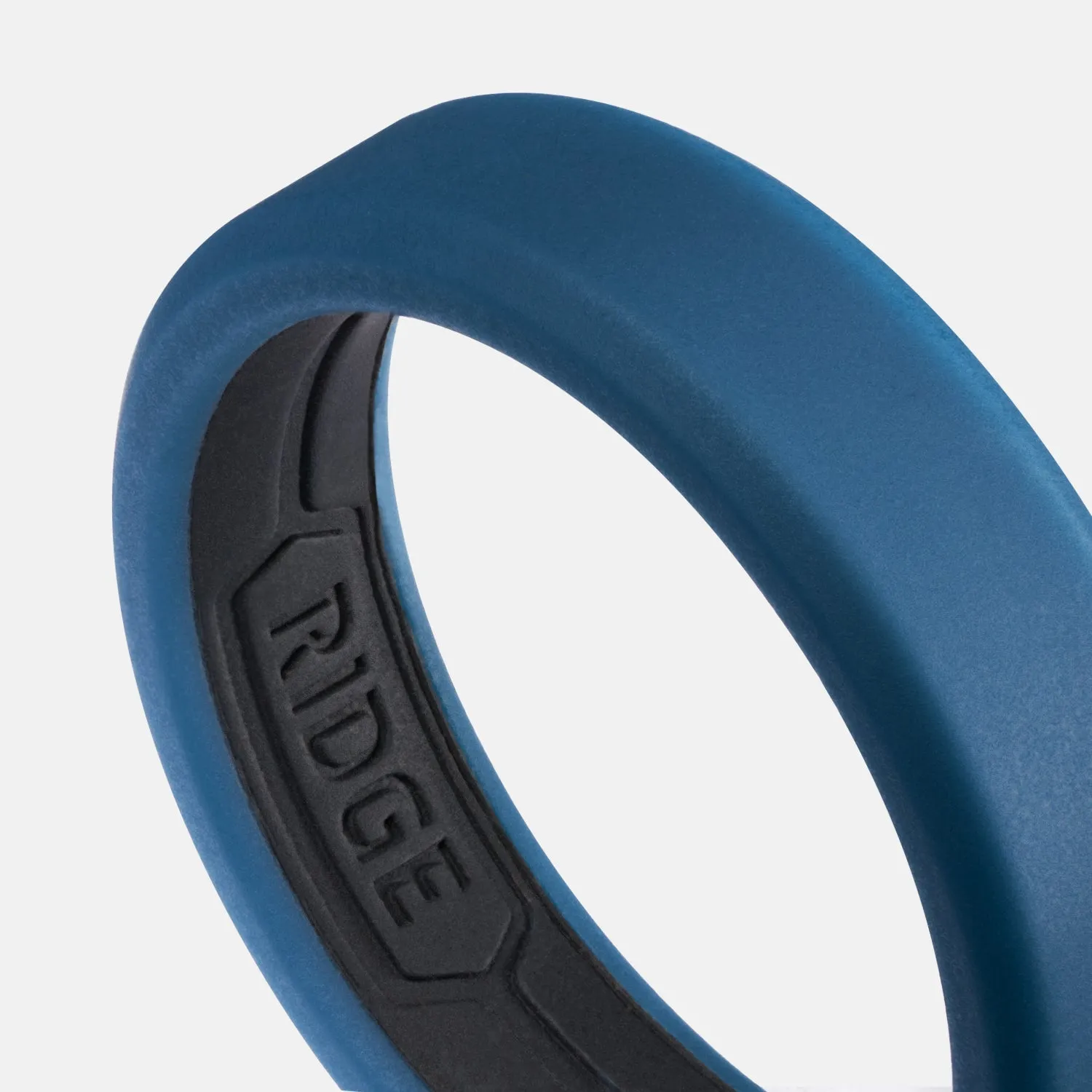 Ridge 6mm Silicone Ring Set - Alpine Navy