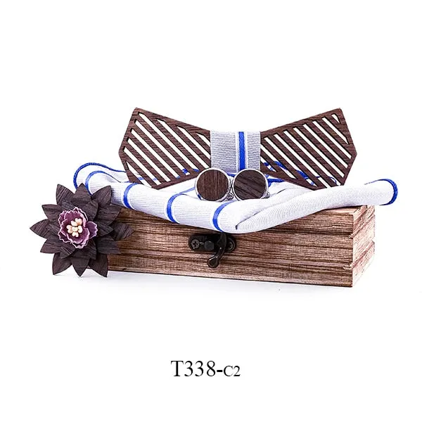 Rochester Wood Bow Tie Set